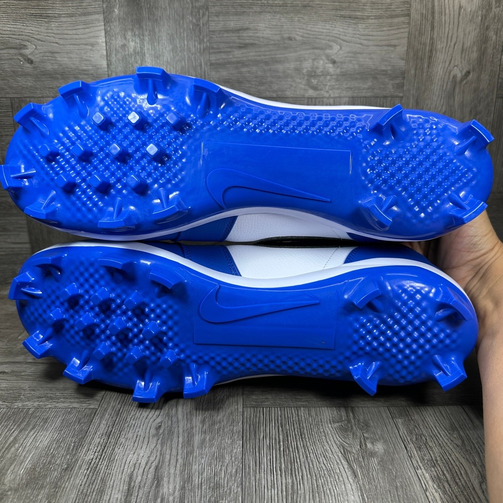 Jordan 1 Low MCS Baseball Cleats Mens 15 Game Royal White Black NEW CJ8524-411 - Picture 7 of 8